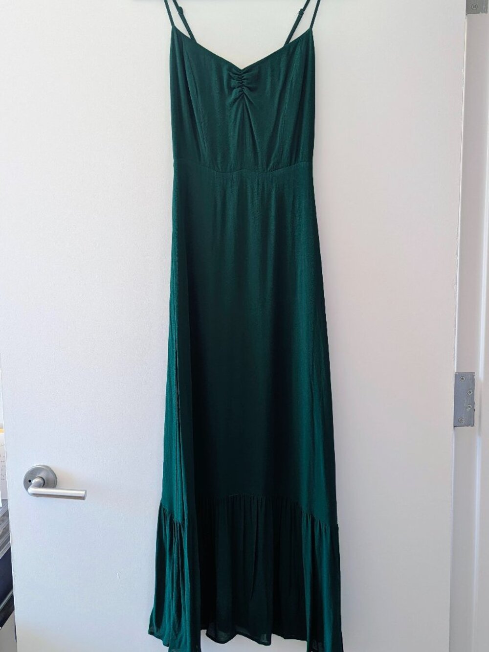 Reformation Emersyn Dress, Emerald, Size 0, NWT - Picture 6 of 8